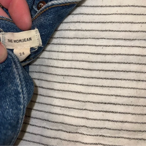 Madewell High Rise Mom Jeans 24 - Picture 4 of 6